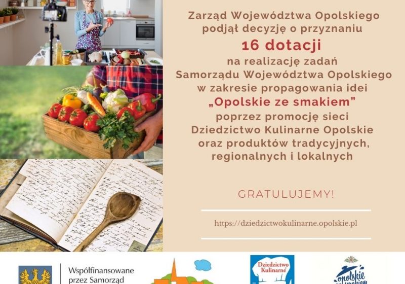 Otwarty konkurs ofert “Opolskie ze smakiem” rozstrzygnięty!