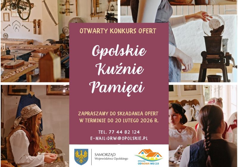 Ruszył Otwarty Konkurs Ofert „Opolskie Kuźnie Pamięci” – edycja 2026